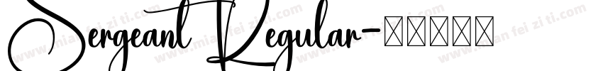 Sergeant Regular字体转换